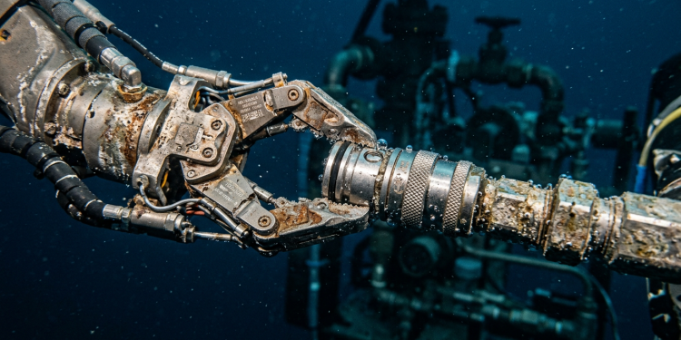 Japão Estados Unidos e Coreia do Sul começam a substituir enormes plataformas de petróleo por frotas de robôs submarinos autônomos que operam a 3 mil metros de profundidade
