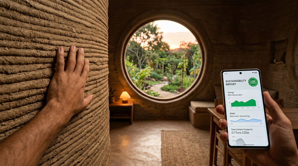 A impressora gigante que transforma o barro do quintal em uma casa de design curvilíneo pronta para morar em menos de 48 horas