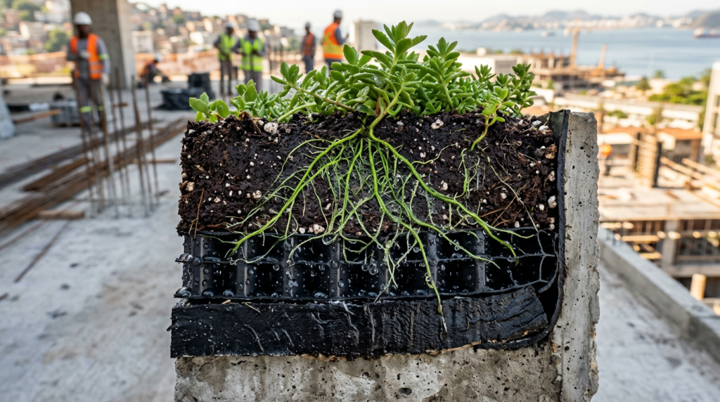 Como a arquitetura bioclimática utiliza coberturas vegetais para mitigar ilhas de calor na sua casa