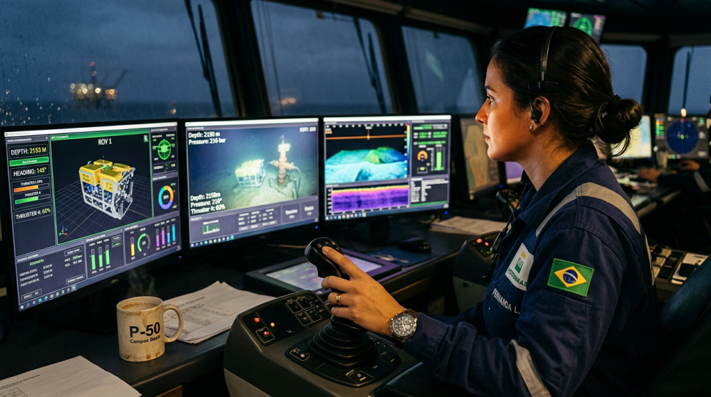 Japão Estados Unidos e Coreia do Sul começam a substituir enormes plataformas de petróleo por frotas de robôs submarinos autônomos que operam a 3 mil metros de profundidade