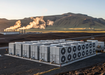 Islândia e Suíça constroem enormes ventiladores industriais alimentados por calor vulcânico que sugam a poluição do ar e transformam o gás carbônico em pedras sólidas enterradas no subsolo