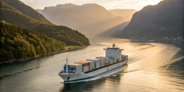 O primeiro navio cargueiro 100% autônomo do mundo começa a navegar nos fiordes da Noruega sem tripulação e sem combustível fóssil movido apenas por um gigantesco banco de baterias