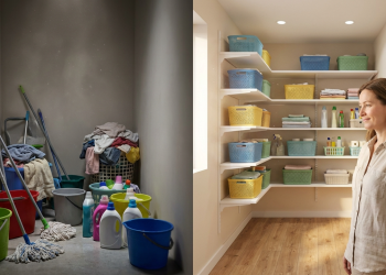 Veja quanto custa para organizar uma lavanderia pequena com prateleiras e ganhar mais espaço em casa
