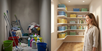 Veja quanto custa para organizar uma lavanderia pequena com prateleiras e ganhar mais espaço em casa