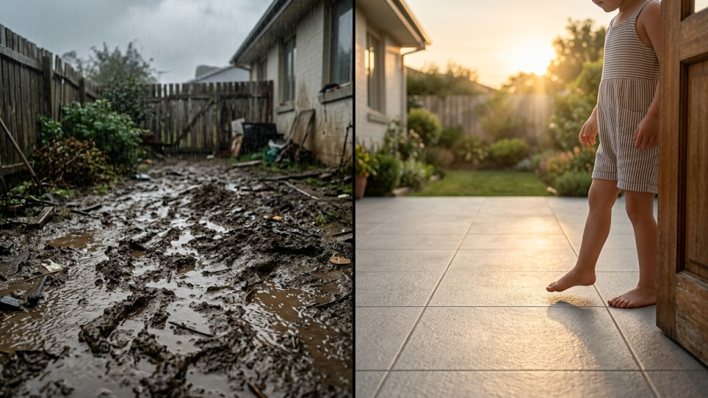 Quanto custa pavimentar um quintal de terra e valorizar o imóvel com um espaço limpo e moderno