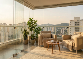 Quanto custa fazer o envidraçamento da sacada e valorizar o apartamento com mais conforto e espaço útil