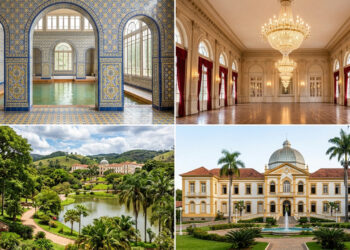 Cidade ideal para quem busca banhos de lama terapêuticos e águas termais abriga um suntuoso hotel histórico de 1944, no Barreiro, em Minas Gerais