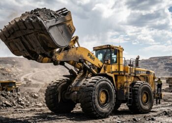 O monstro da mineração que utiliza uma pá mecânica do tamanho de um apartamento para levantar 70 toneladas de rocha num único movimento