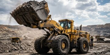 O monstro da mineração que utiliza uma pá mecânica do tamanho de um apartamento para levantar 70 toneladas de rocha num único movimento