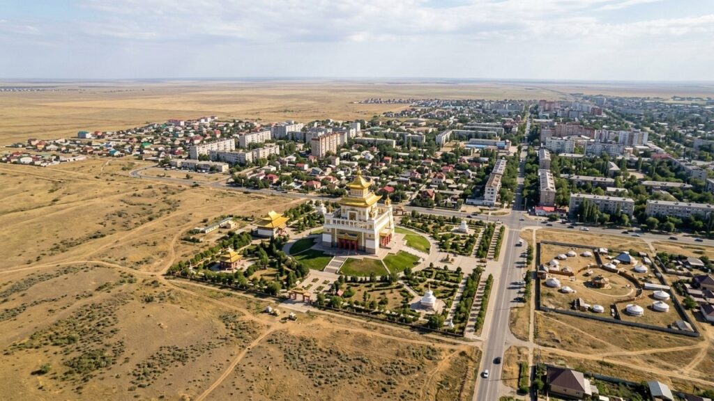 Com templos dourados e uma praça dedicada ao xadrez, a única capital budista da Europa fica escondida na remota república russa da Calmúquia