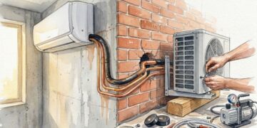 Quanto custa comprar e instalar ar-condicionado split em 2026 e por que ponto elétrico, dreno e distância da condensadora pesam no preço final