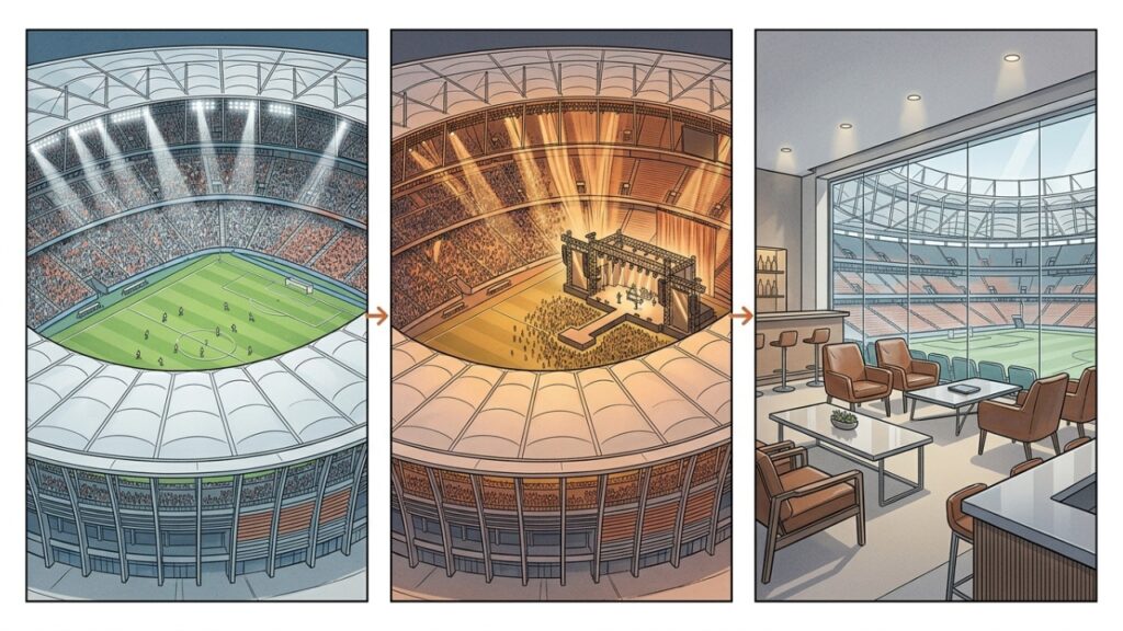 Arena Fonte Nova como palco multiuso cultural em Salvador