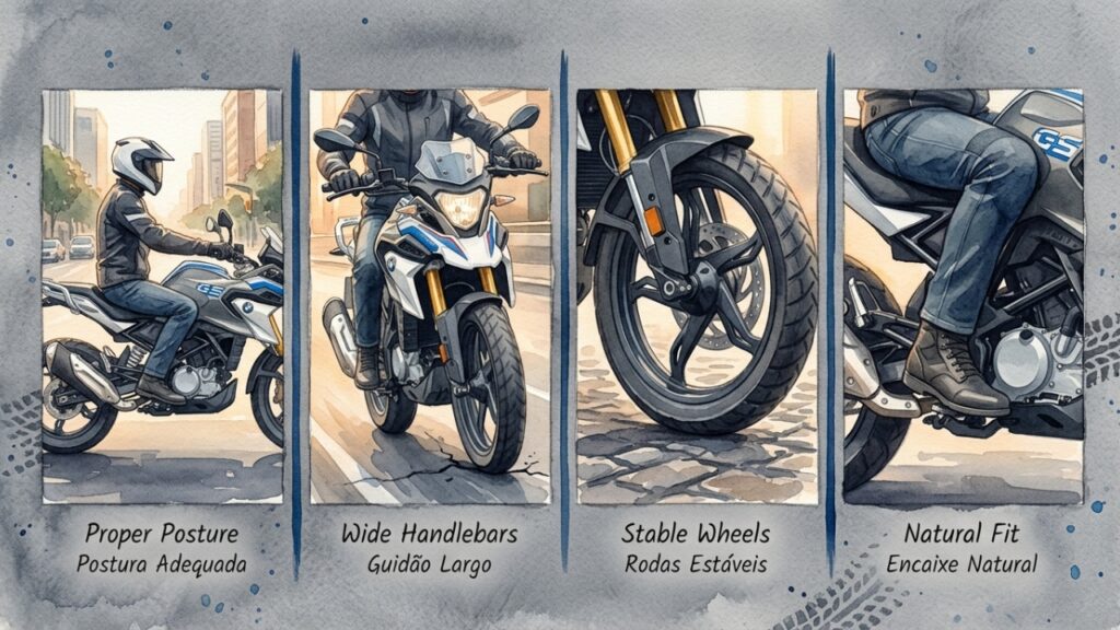 A trail compacta de 313 cilindradas quer vender sensação premium para quem ainda não quer peso nem preço de moto grande