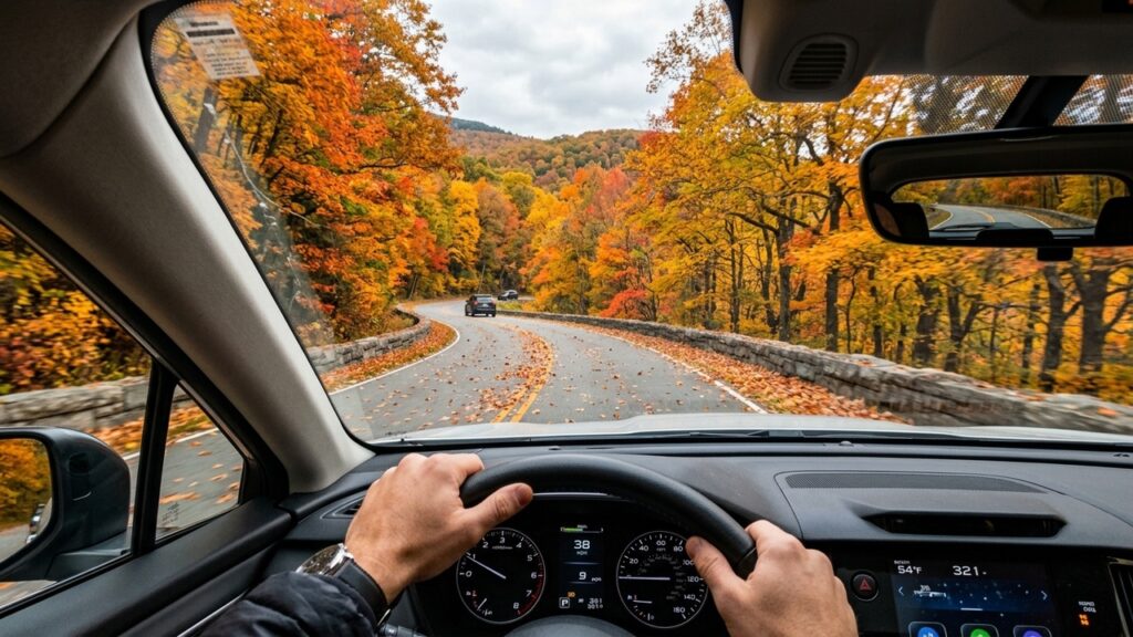 Cortando as montanhas dos Apalaches por 755 km de extensão, a estrada cênica americana é famosa mundialmente por suas belas vistas florestais