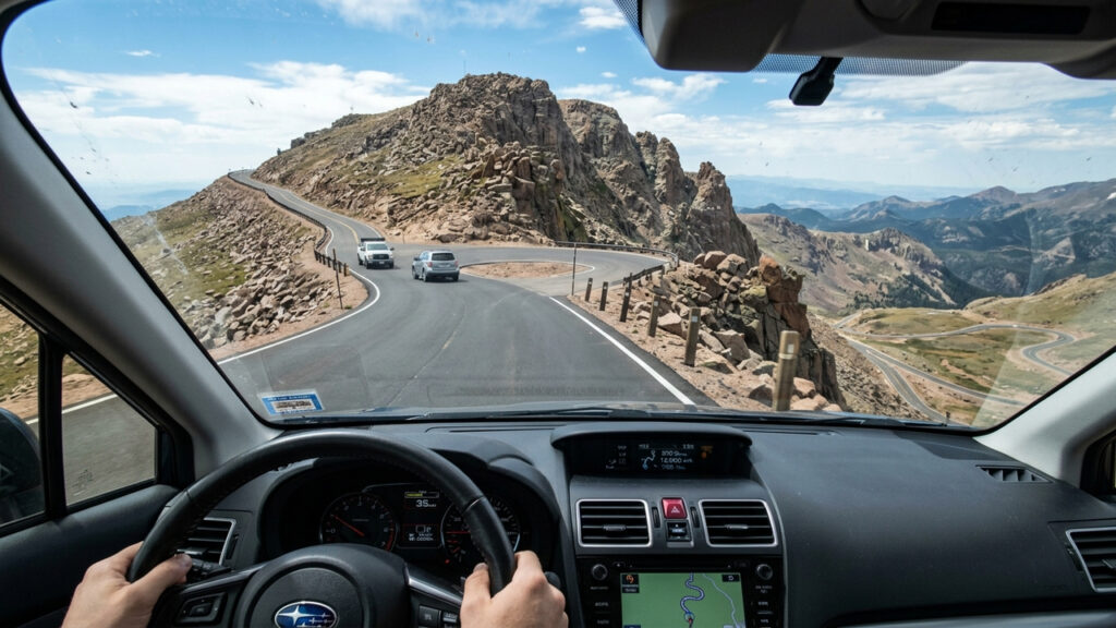 Subindo as encostas do Colorado até atingir 4.302 metros de altitude na montanha, a cênica rodovia americana abriga uma histórica corrida anual