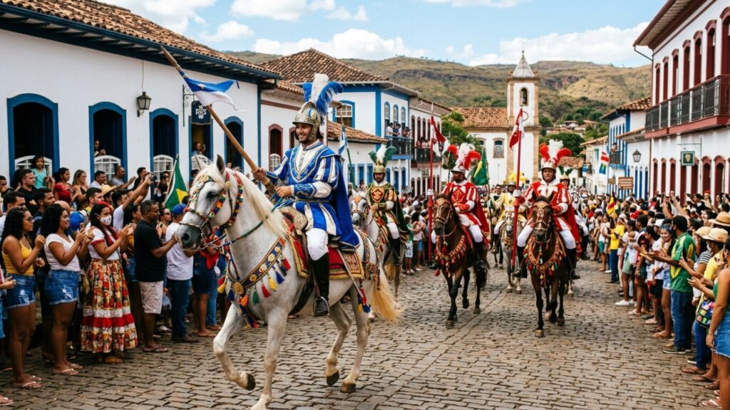 Pirenópolis, em Goiás, tem 300 anos de história, centro colonial preservado e uma Festa do Divino que dura três semanas e reúne cavaleiros medievais no cerrado