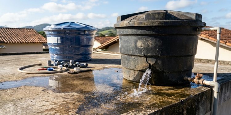 Quanto um encanador cobra para trocar a caixa d'água de uma casa em 2026, e o que encarece o serviço?