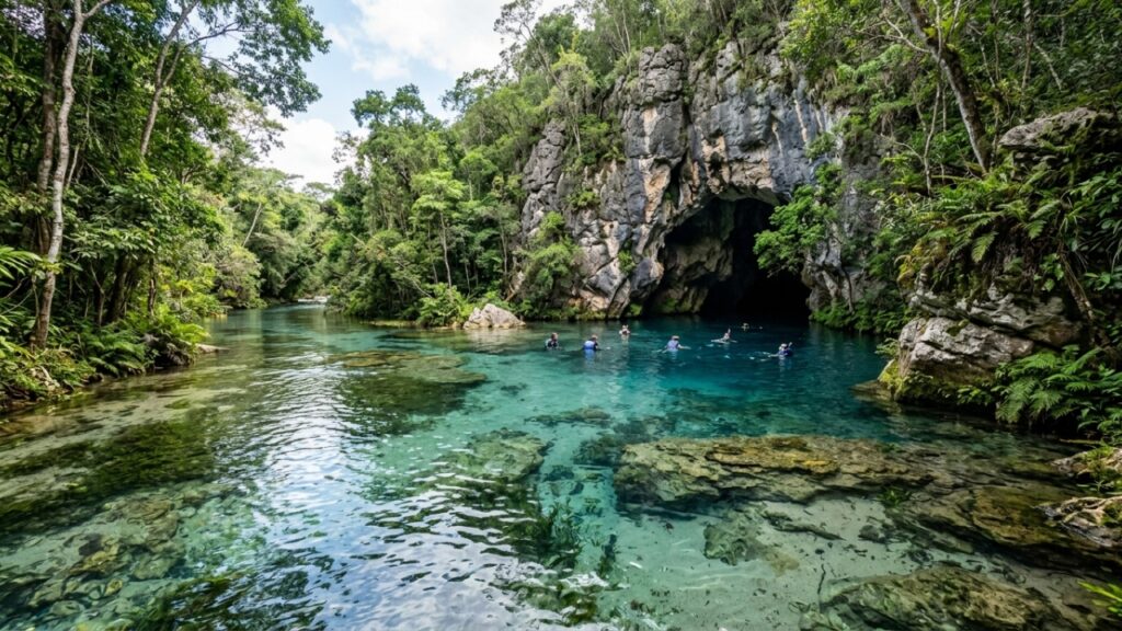 Bonito, no Mato Grosso do Sul, não tem mar mas tem rios com visibilidade de 40 metros e é o destino de ecoturismo com maior controle de visitantes do Brasil