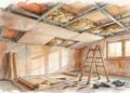 Dormir sem ouvir cada passo do vizinho parece luxo, calcule quanto custa fazer forro de drywall com lã de vidro no quarto
