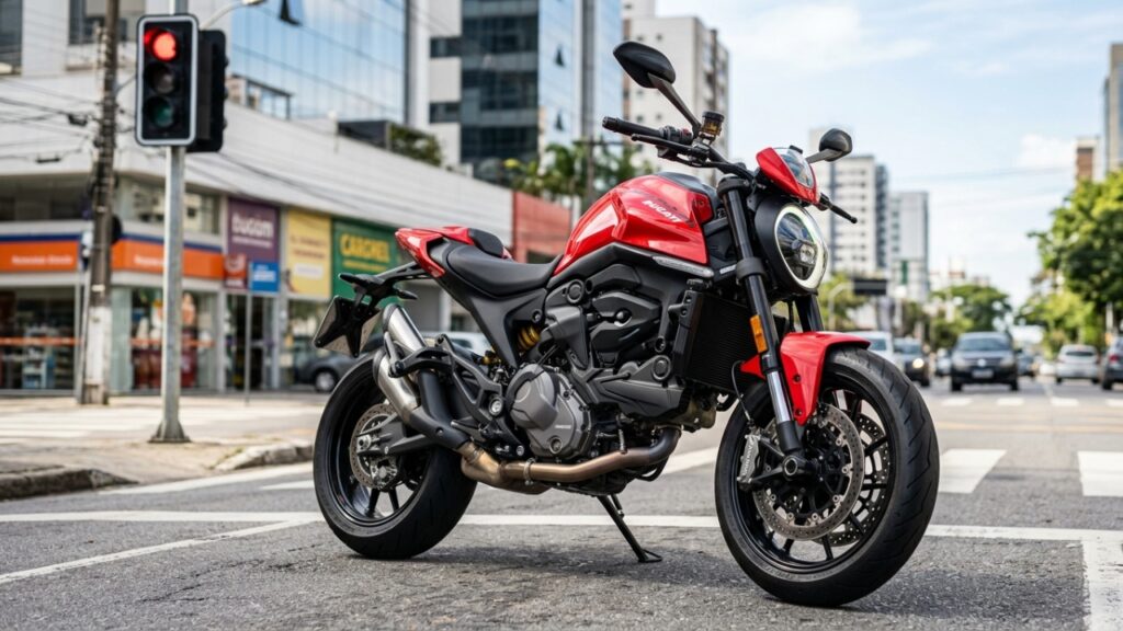 A naked italiana de 111 hp tenta provar que leveza e torque em baixa podem valer mais que cilindrada exibida no tanque