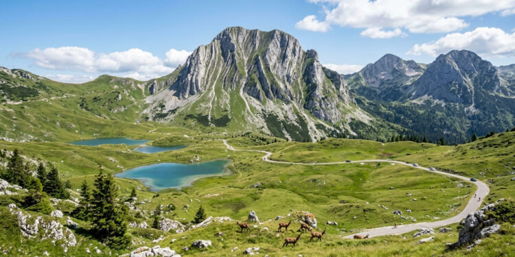 Percorrendo 85 km de montanhas, a rota atinge 1.900 metros e margeia cânions gigantescos na região mais selvagem dos Bálcãs