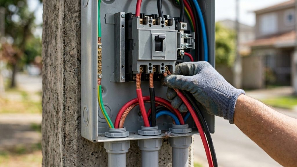 Quanto um eletricista de alta tensão cobra para instalar um padrão bifásico de entrada de energia homologado em 2026