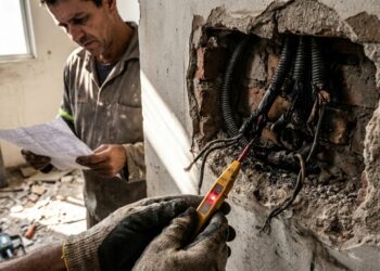Quanto um eletricista cobra para trocar toda a fiação de uma casa antiga de 70 m² em 2026