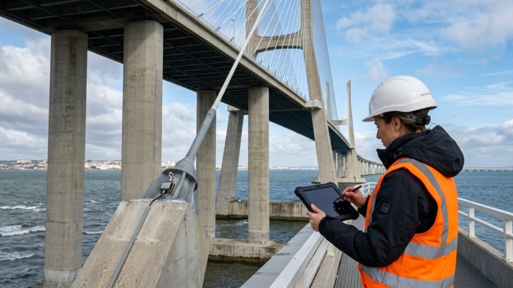 A Ponte Vasco da Gama tem 17,2 km sobre o estuário do Tejo e foi construída em apenas 3 anos para ser inaugurada na Expo 98 de Lisboa