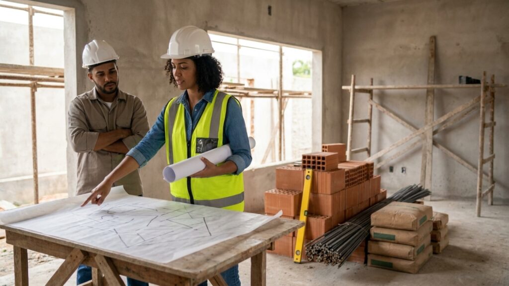 Quanto um engenheiro civil cobra para acompanhar uma obra residencial em 2026 e quando a ART é obrigatória