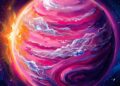 Telescópio James Webb descobriu nuvens de sal na atmosfera do “planeta rosa”