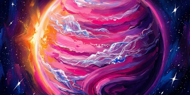 Telescópio James Webb descobriu nuvens de sal na atmosfera do “planeta rosa”