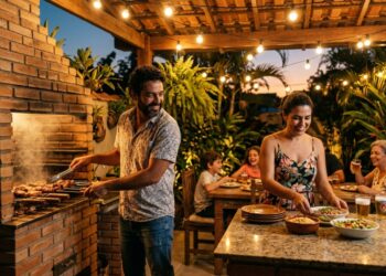 Quanto um pedreiro cobra para construir uma área gourmet de 20 m2 no quintal em 2026, e quais documentos a obra pode exigir?
