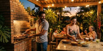 Quanto um pedreiro cobra para construir uma área gourmet de 20 m2 no quintal em 2026, e quais documentos a obra pode exigir?