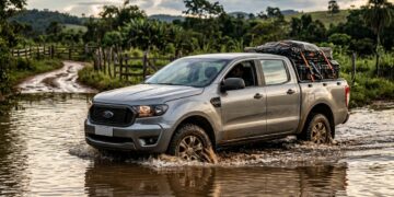 Uma caminhonete que encara até 800 mm de água e carrega mais de uma tonelada vira seguro emocional para quem não escolhe caminho fácil