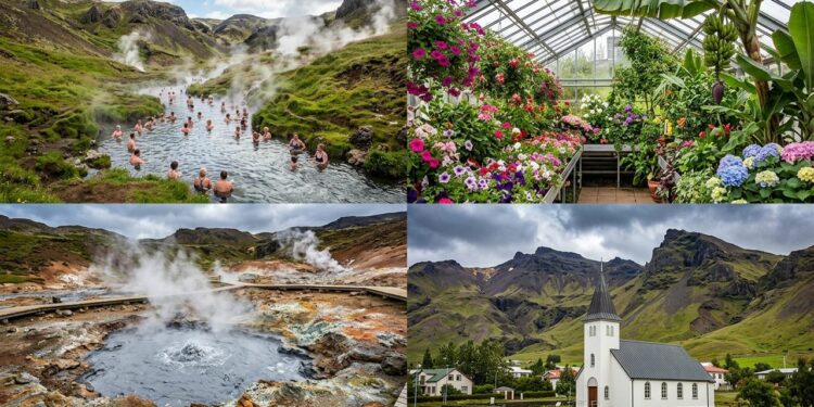Cidade do interior da Islândia, situada em uma área vulcânica ativa, é famosa mundialmente por suas estufas aquecidas por energia geotermal renovável