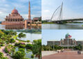 Cidade planejada na Malásia, situada a poucos quilômetros de Kuala Lumpur, impressiona pela moderna arquitetura e pela mesquita rosa