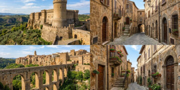 Cidade medieval, esculpida sobre um imponente penhasco de pedra vulcânica na Itália, é famosa por sua rica herança histórica e cultural