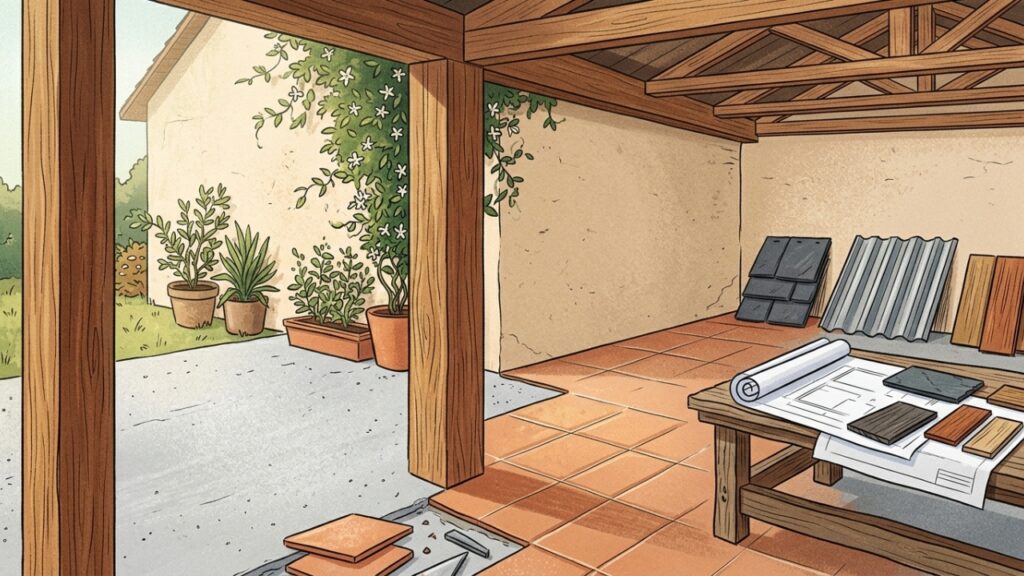 Quanto um pedreiro cobra para construir uma garagem coberta na frente ou lateral da casa em 2026, e quando é preciso aprovar o projeto?