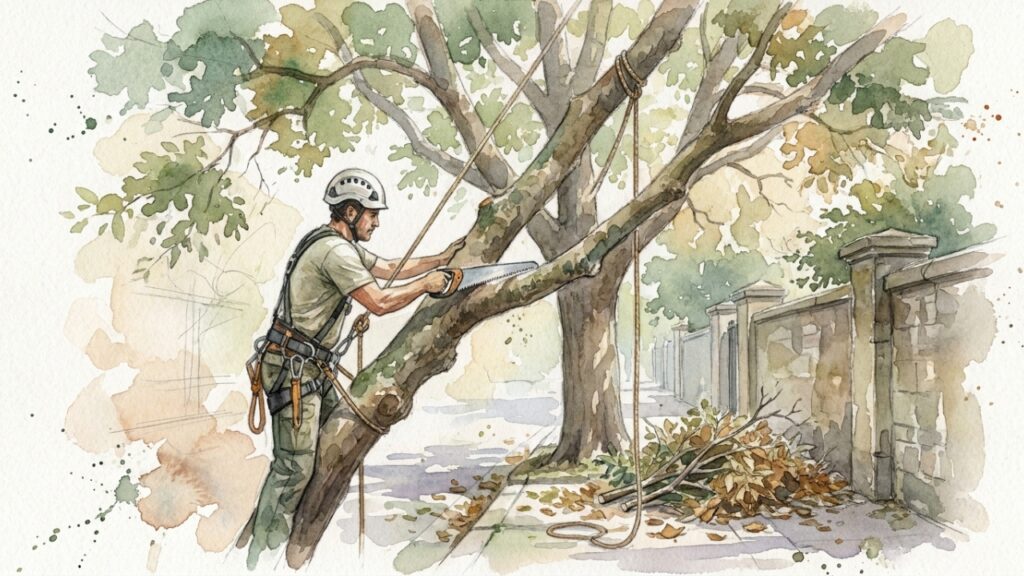 Quanto custa contratar um jardineiro para podar árvore em 2026 e quando a altura transforma o serviço em operação de risco