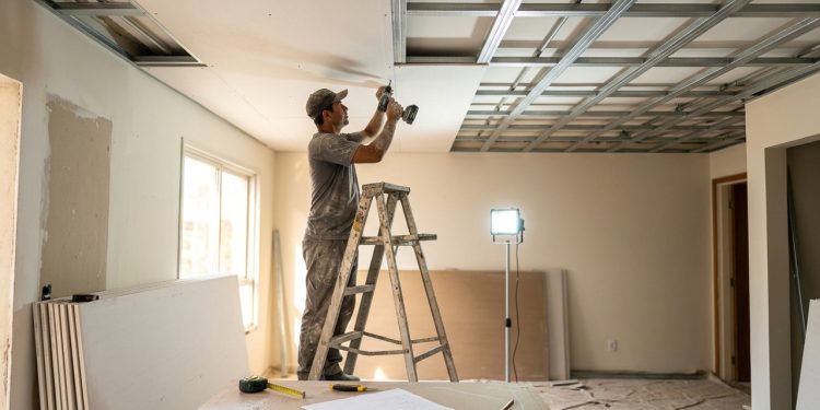 Quanto um gesseiro cobra para fazer forro de drywall em uma sala de 30 m² em 2026