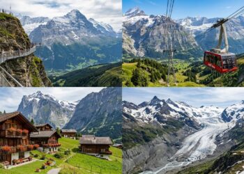 Com vistas deslumbrantes da imponente face norte do monte Eiger, o vilarejo alpino suíço é o ponto de partida perfeito para caminhadas e aventura
