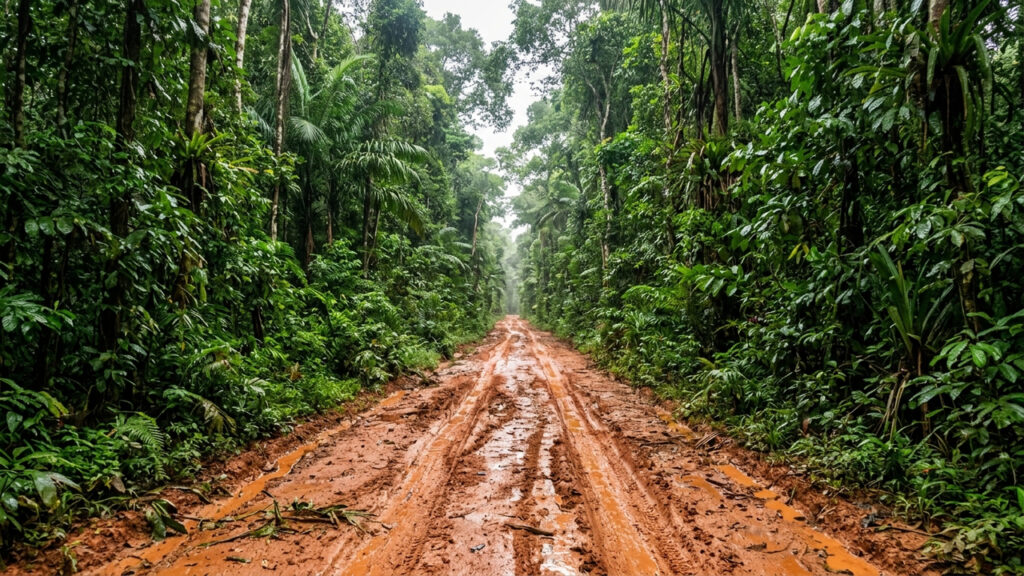 Com 4.260 km de extensão, e construída a partir de 1972, a rodovia federal cruza o norte do país, ligando o Nordeste ao coração da floresta