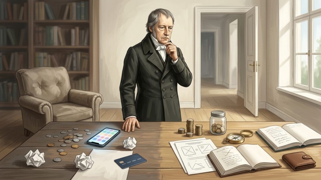 Hegel, filósofo que via na contradição o motor oculto da história e da consciência: “Nada grande no mundo foi realizado sem paixão”