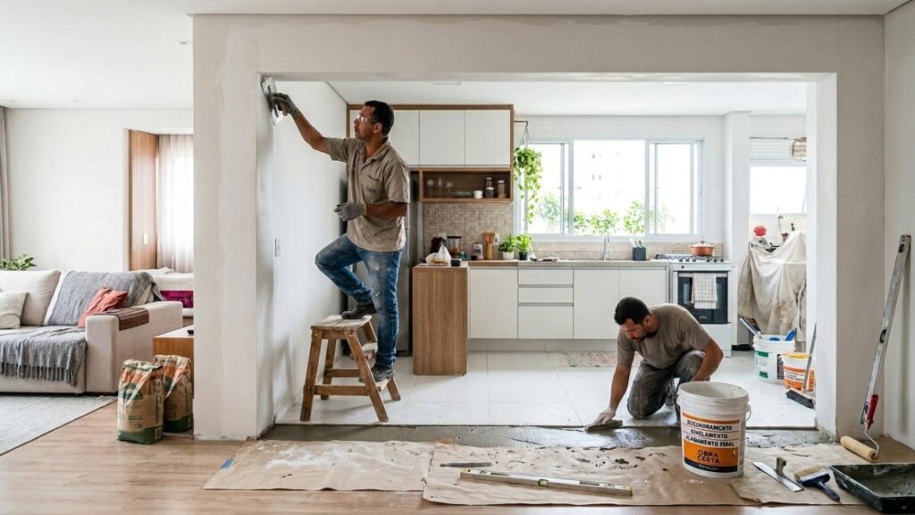 Quanto um pedreiro cobra para abrir uma parede e integrar sala e cozinha em 2026