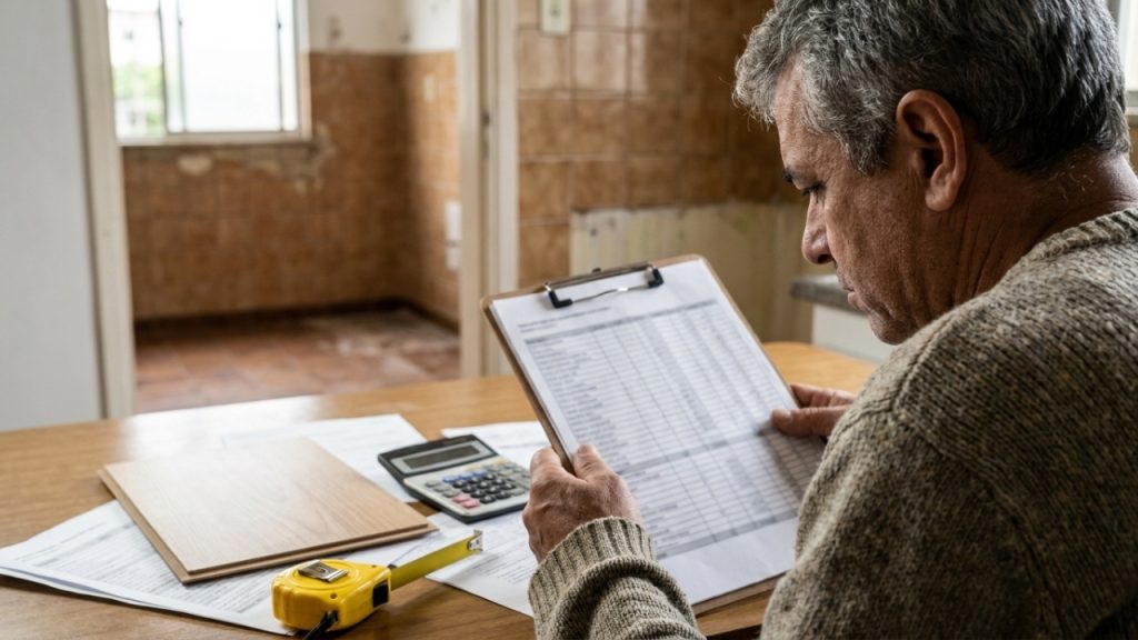 Quanto um instalador cobra para colocar piso laminado sobre a cerâmica antiga em 3 quartos médios em 2026?