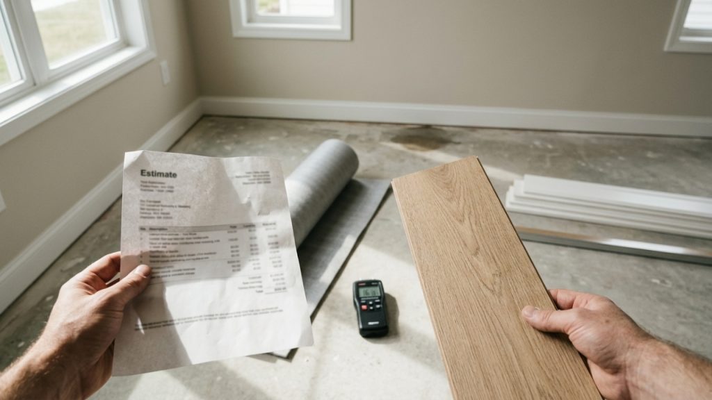 Quanto um profissional cobra para instalar piso laminado em toda a casa em 2026, e o que ninguém avisa sobre o contrapiso