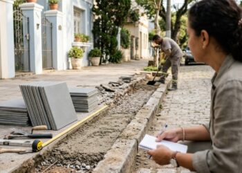 Quanto um pedreiro cobra para fazer uma calçada nova na frente de casa em 2026
