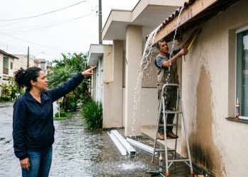 Quanto um instalador de calhas cobra para fixar 15 metros de condutores de alumínio com proteção contra respingos em 2026
