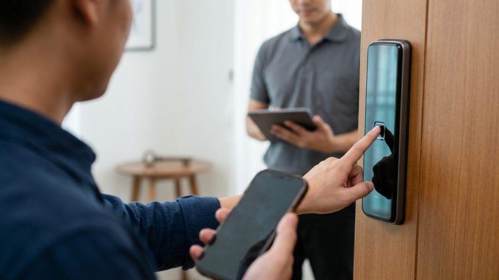 Quanto um instalador de fechaduras digitais cobra para embutir uma fechadura biométrica inteligente em uma porta de madeira em 2026