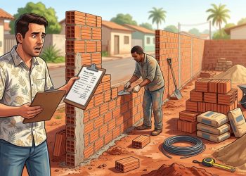 Quanto um pedreiro cobra para construir um muro de 15 metros em 2026, e o que faz o preço dobrar dependendo do terreno